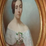 Pastel portrait XIXéme