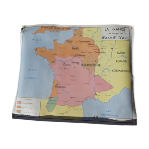 Affiche scolaire Rossignol carte