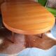 Round table in vintage teak 60s Scandinavian Rochebobois