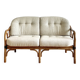 Vintage 2-seater rattan bench, KOK