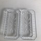 2 vintage glass aperitif cups