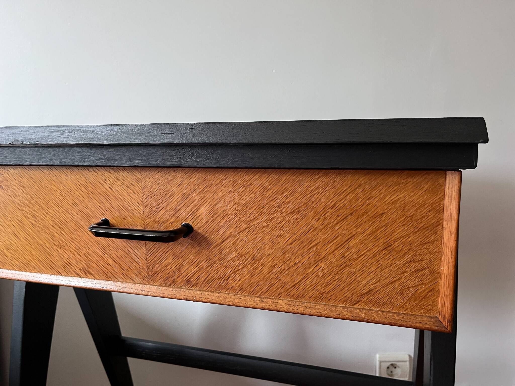 Vintage Sewing Machine Furniture Small Console Desk