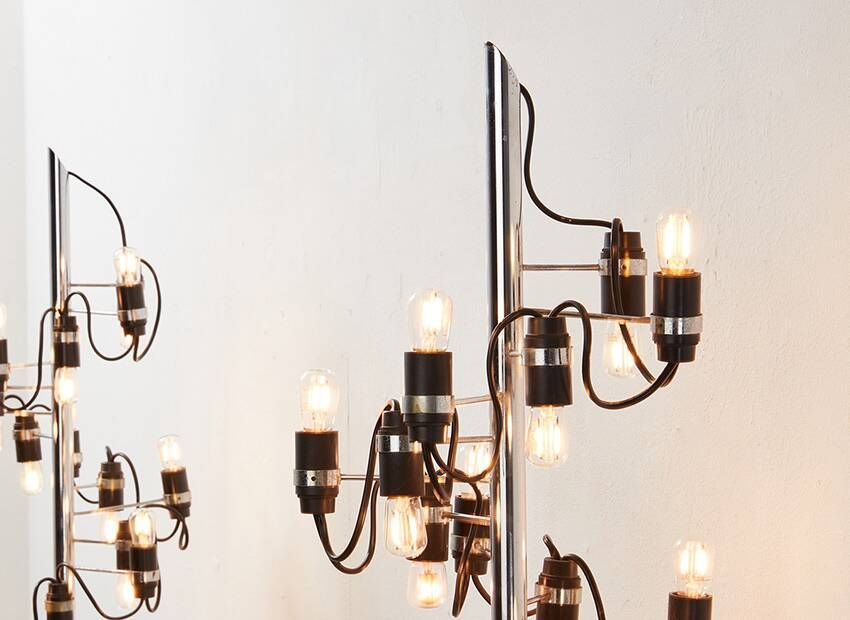 Gino Sarfatti Pair of Early Model 226 Wall Lights for Arteluce Italy 1959