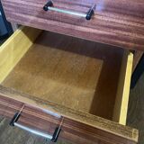 Vintage modernist desk from the 50s and 60s in wood and metal – modular & demonstrable