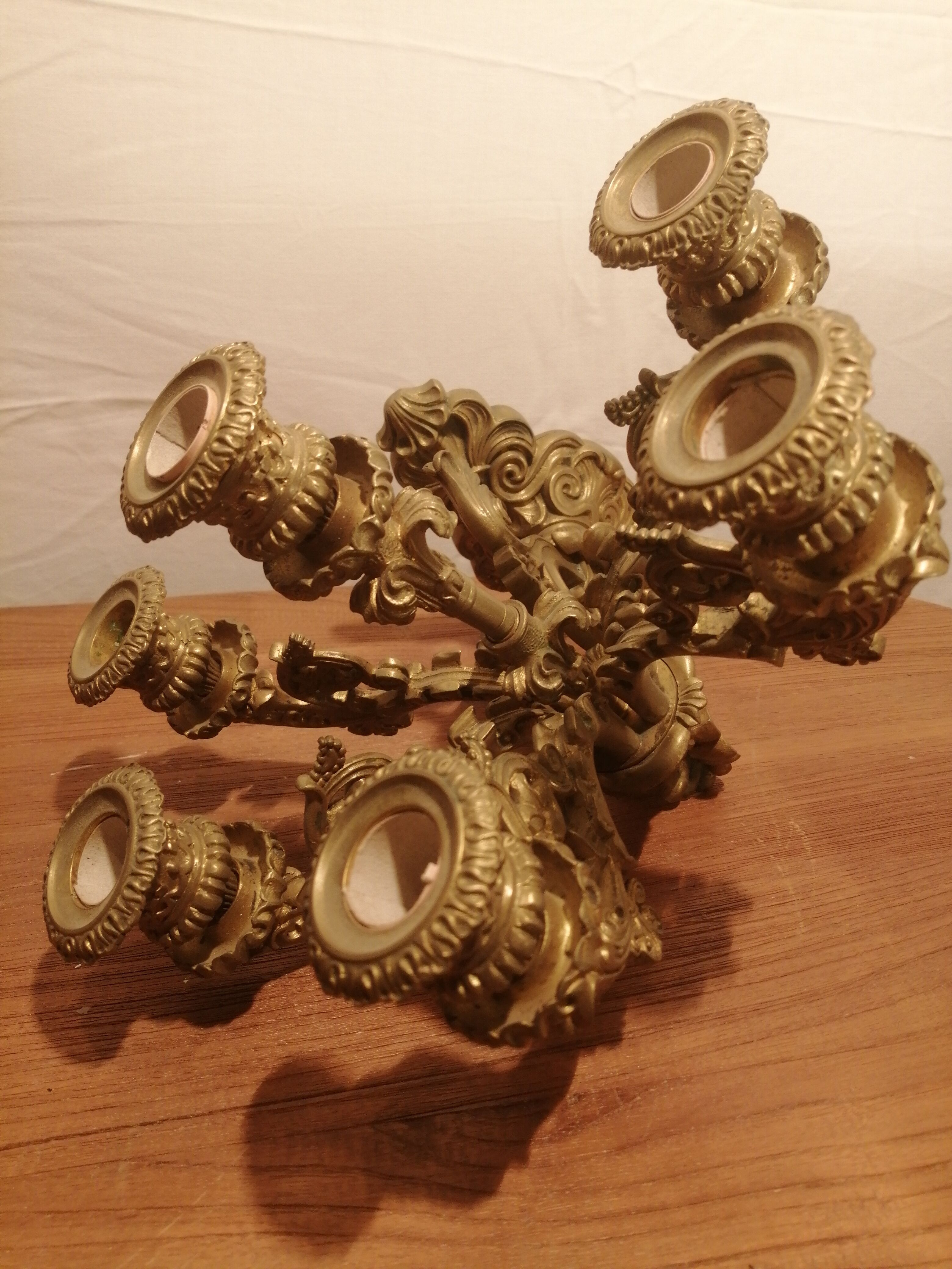 Paire d'appliques en bronze