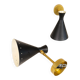 Pair of modern Italian wall sconces in Stilnovo style, wall lamp.