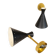 Pair of modern Italian wall sconces in Stilnovo style, wall lamp.
