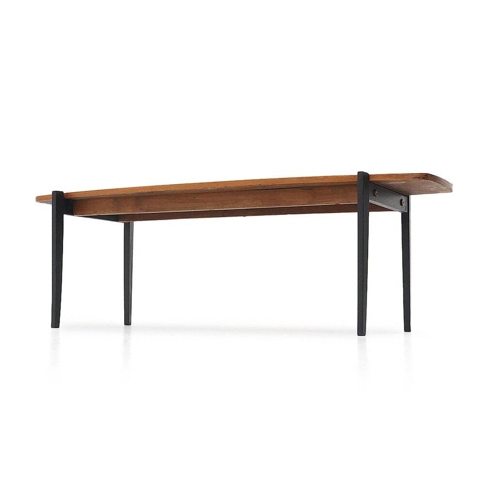 Rectangular coffee table with a teak top, 1960s.