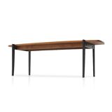 Rectangular coffee table with a teak top, 1960s.
