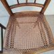 Set of 4 antique bistro chairs canned seats