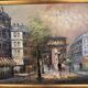 After Renée Wilsson: Oil on canvas The Arc de Triomphe in Paris circa 1980