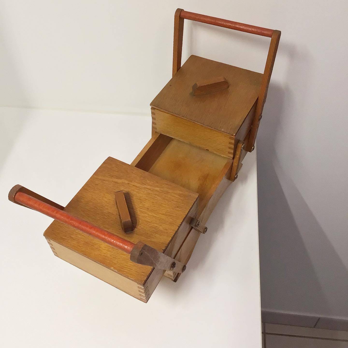 Little vintage wooden worker