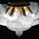 Turin, Italian Murano Glass Ceiling Light or Flush Mount, 1970s