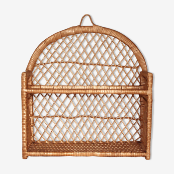 Rattan shelf