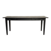 Large black farmhouse table 1950