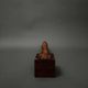 Carved wooden sculpture of a woman by Calin Hentea, 20th century