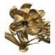 Table lamp with flowers in brass, Hollywood Jansen style.