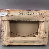 Canvas "Composition with strokes" signed and dated 1998