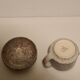 Porcelain milk jug and sugar bowl from Virebent Puy l'Evêque