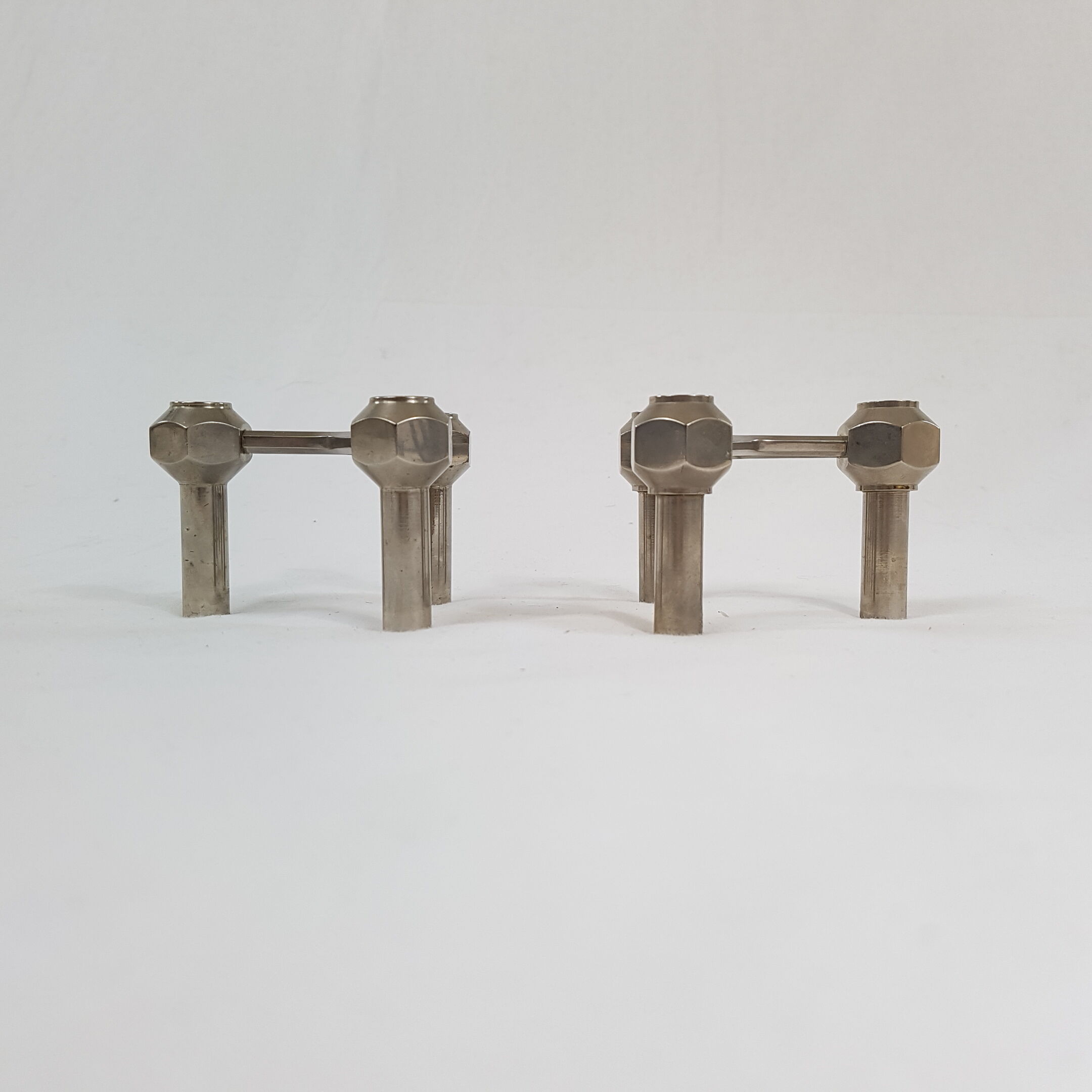 Pair of adjustable candlesticks