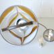 Vintage Murano Style Pendant Light | Hand Blown Opaline Glass | Mazzega Style | Mid Century Modern | Restored Yugoslav Chandelier