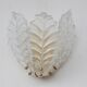 Set of 2 Taormina, Elegant Murano Wall Light Transparent Leaves, 1970