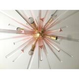 Triedro ceiling lamp in Murano glass