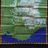 Vintage map of the Alps