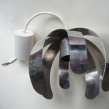 Lamp light flower by Jocelyne Trocmé stainless, 70s