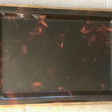 Lucite tray and vintage brass