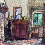Scène d’intérieur signée Lecomte