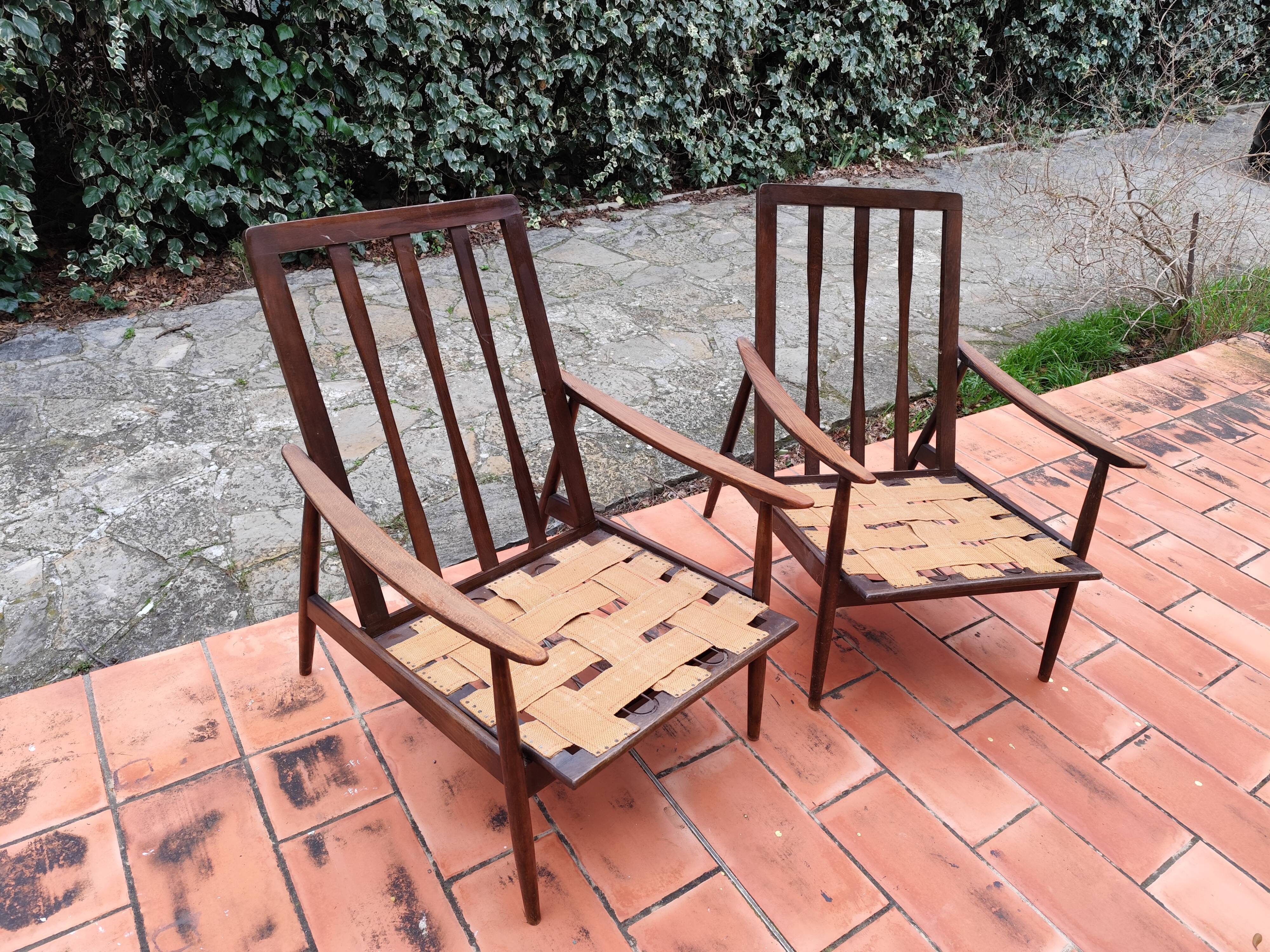 Paire de fauteuils scandinaves