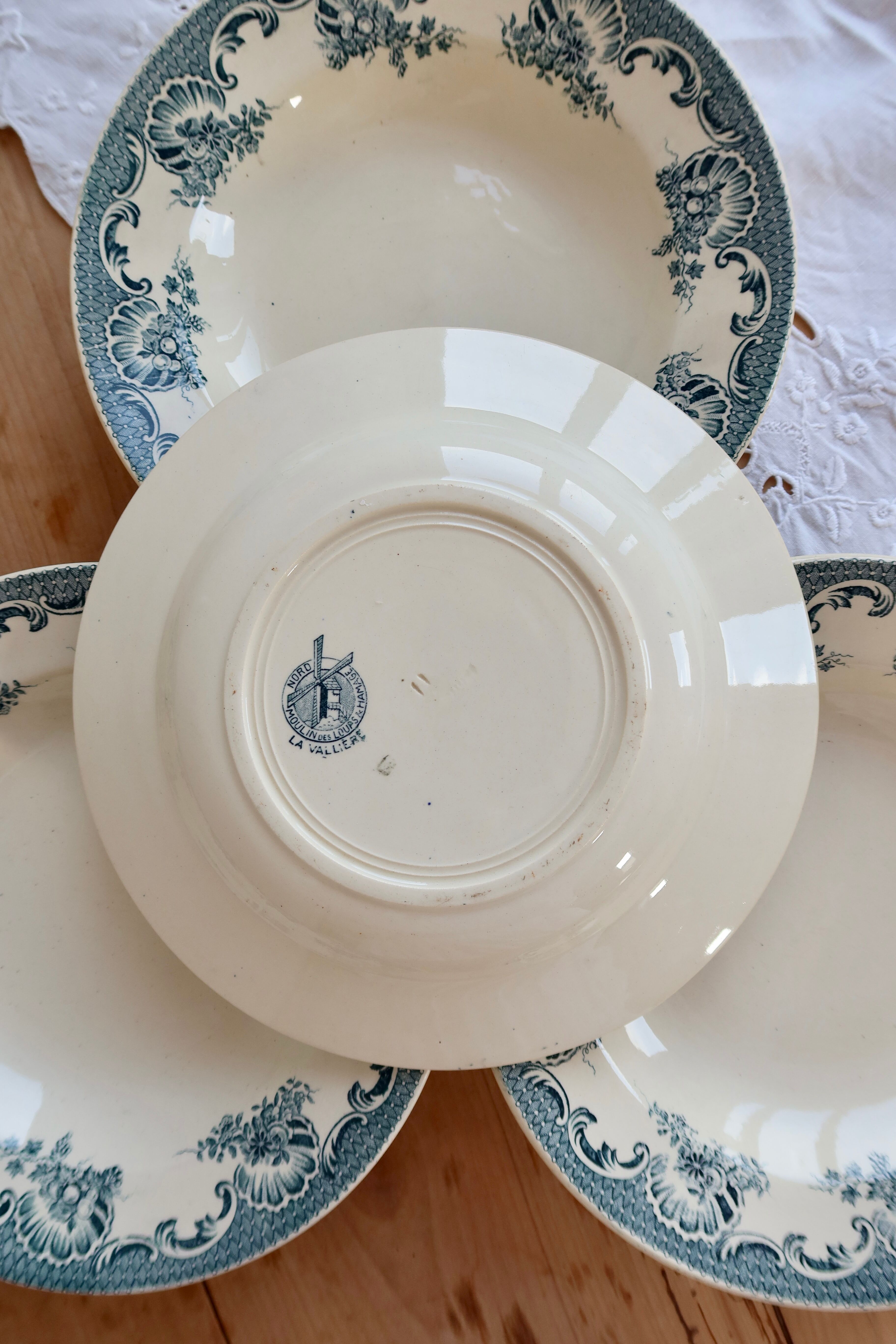 4 vintage Lavallière deep plates - Moulin des Loups