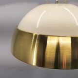 1970s Brass and Lacquered Metal Pendant, Czechoslovakia