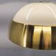 1970s Brass and Lacquered Metal Pendant, Czechoslovakia