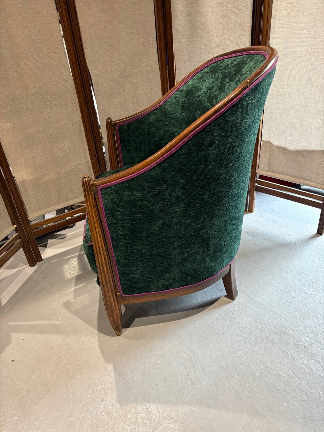 Barrel chair completely refurbished