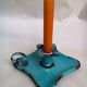 Candlestick enamelled "cellar rat"