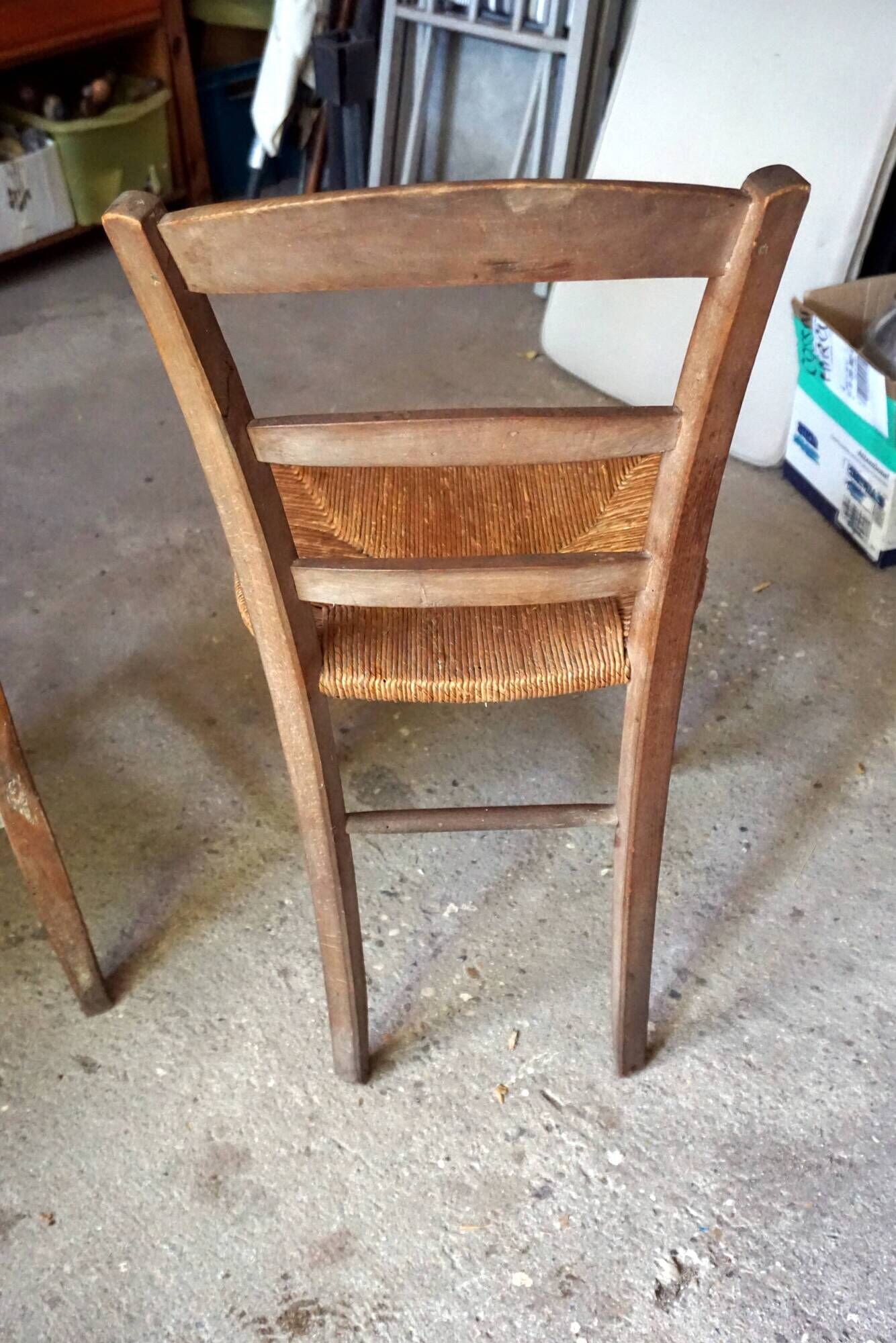 4 chaises paillées