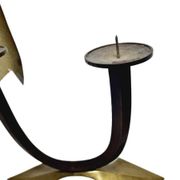 Art Deco style 2-armed candleholder, Germany, 1950s