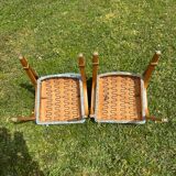 Pair of 2 Steiner Bow Wood chairs from the 1950s.
