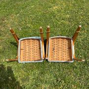 Pair of 2 Steiner Bow Wood chairs from the 1950s.