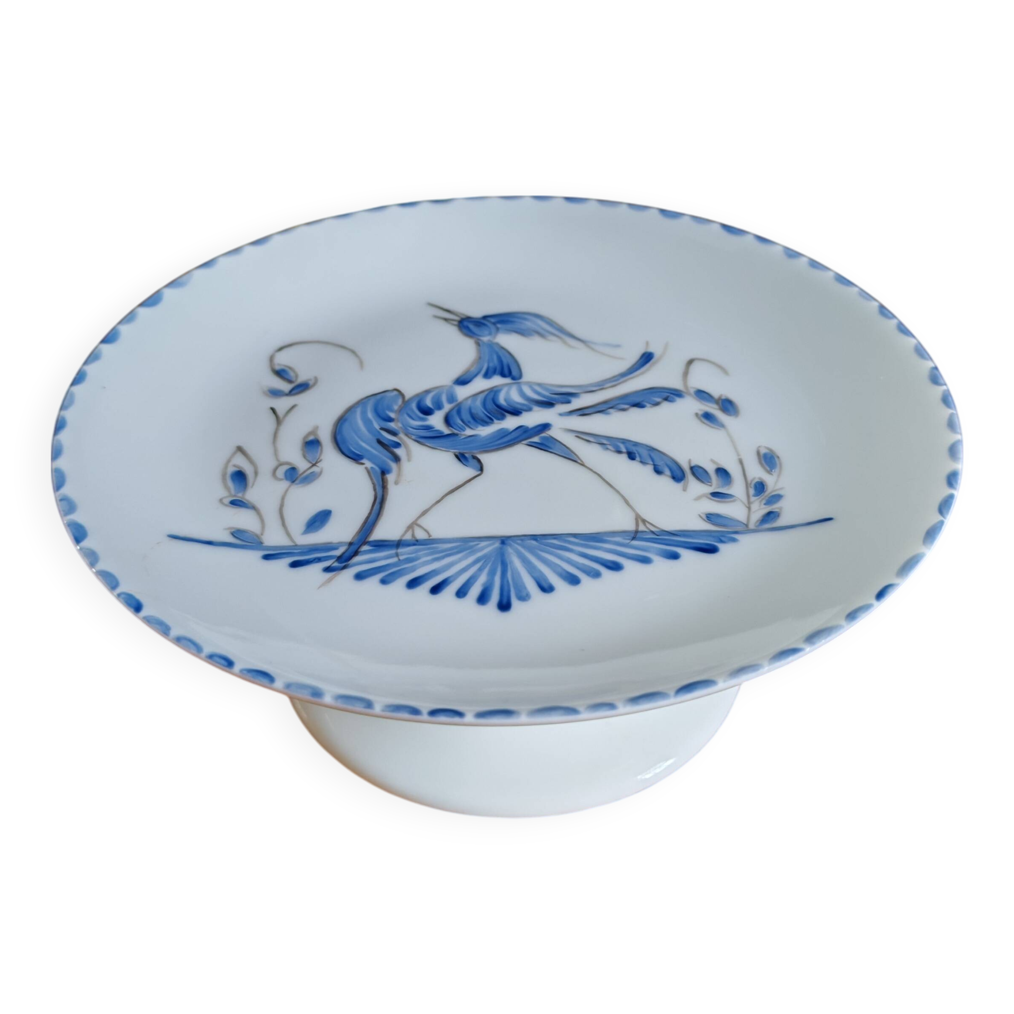 Limoges Porcelain Footed Plate