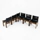 Set of 6 Monk Dining Chairs by Afra & Tobia Scarpa for Molten