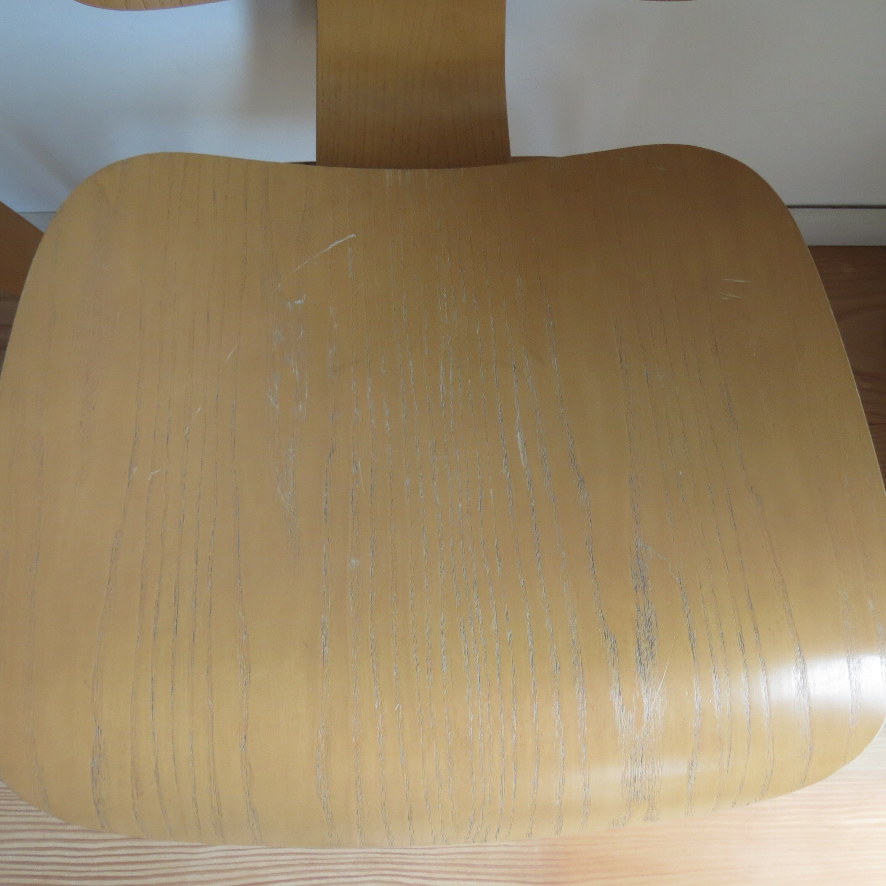 Set Of 4 Dcw Dining Chairs By Charles Eames For Vitra Plywood 1999