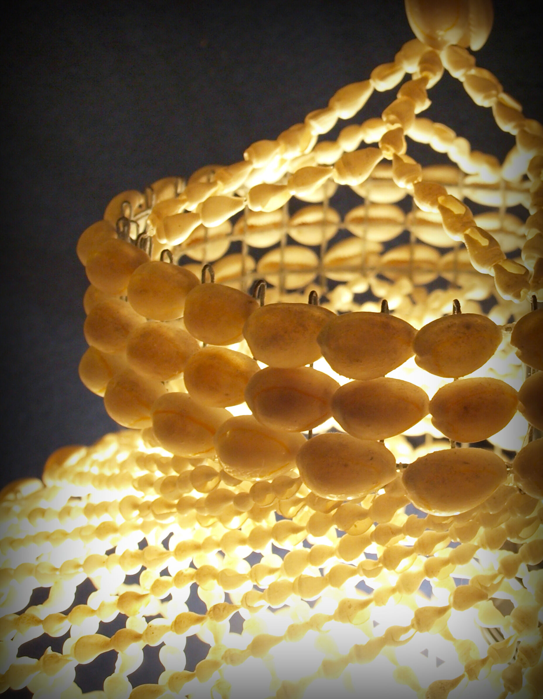 Shell chandelier Cabrias 60s