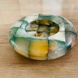 Onyx/marble ashtray or tray – natural stone assembly
