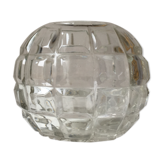 Vase travaillé en verre art déco
