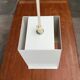 Minimalist cubic metal suspension, mid-century, 1960s.