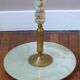 Lamppost in veined onyx and brass metal of the 1960s