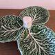 Vintage cabbage leaf slip Bordallo Pinheiro Portugal